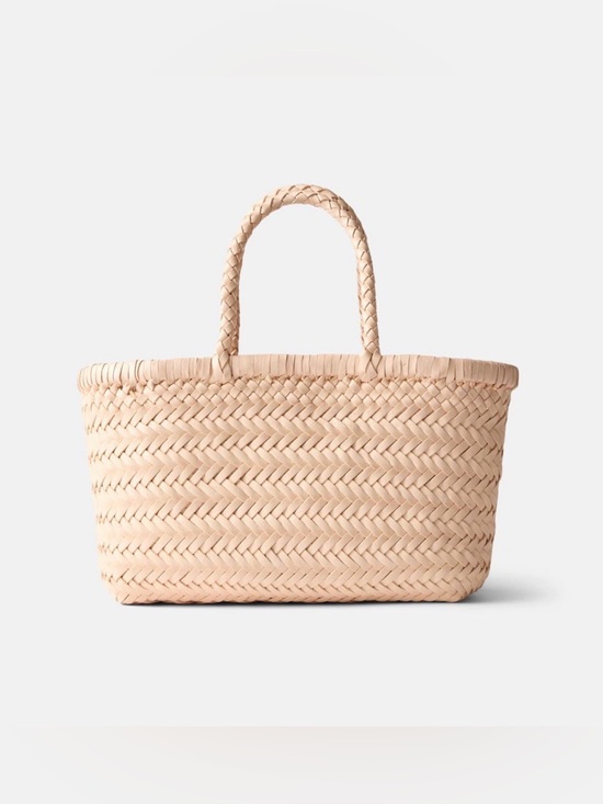 Dragon Diffusion Handbags - Dragon Diffusion Mini Flat Gora bag in cream color